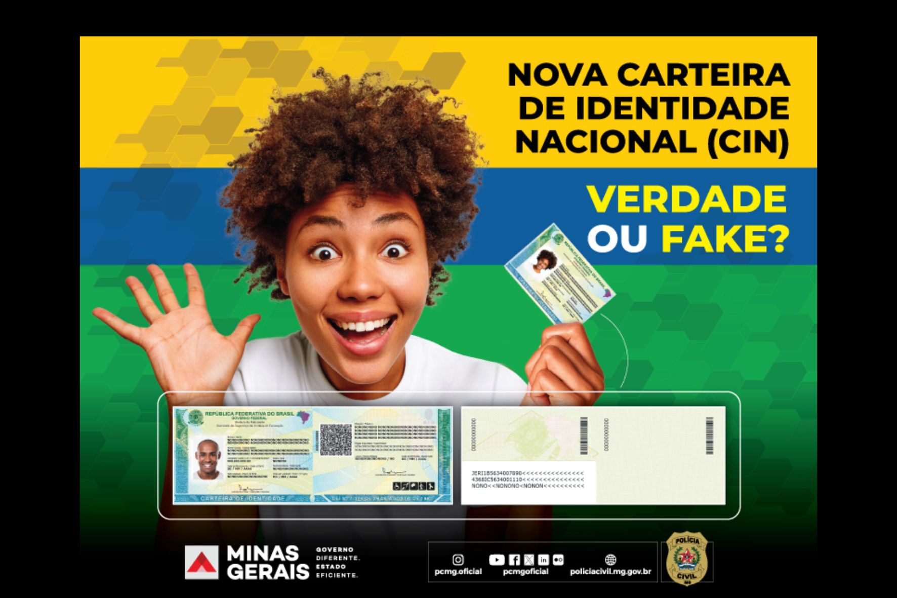 Polícia Civil orienta que não é preciso ter pressa para obter o novo modelo da Carteira de Identidade 